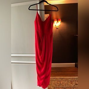 Shona Joy red dress, size US 4, worn once. Great for wedding or formal affair